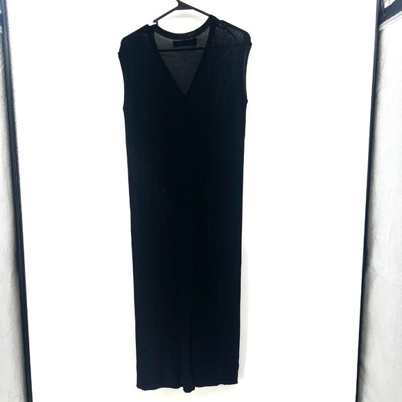 Primark Black Sleeveless Knit Button Front Sweater Women's Medium - Picture 5 of 6